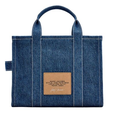HATTIE STEWART X MARC JACOBS DENIM MEDIUM TOTE BAG